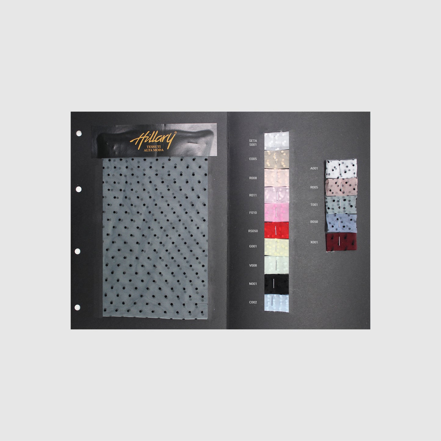 Cartella Tulle Flock Pois Piccoli