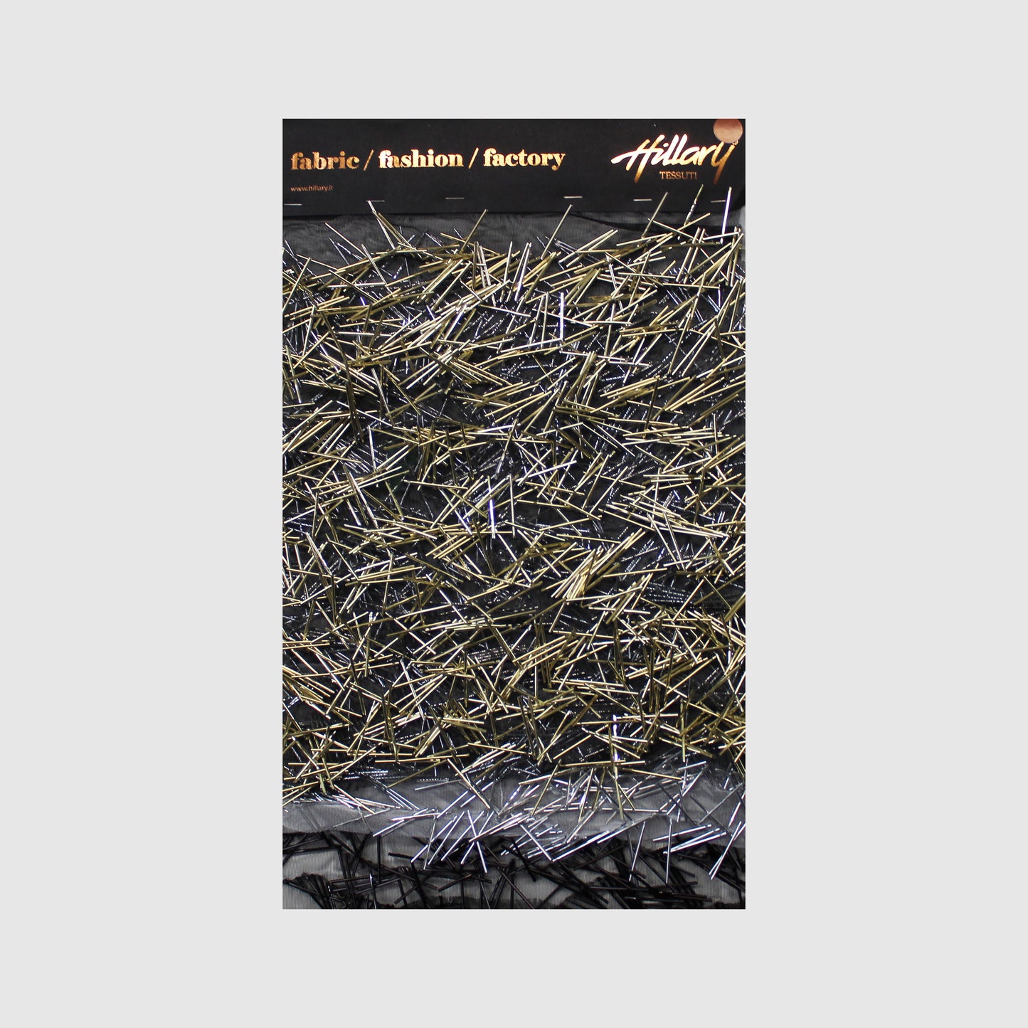 Ribbed Embroidered Tulle Sample