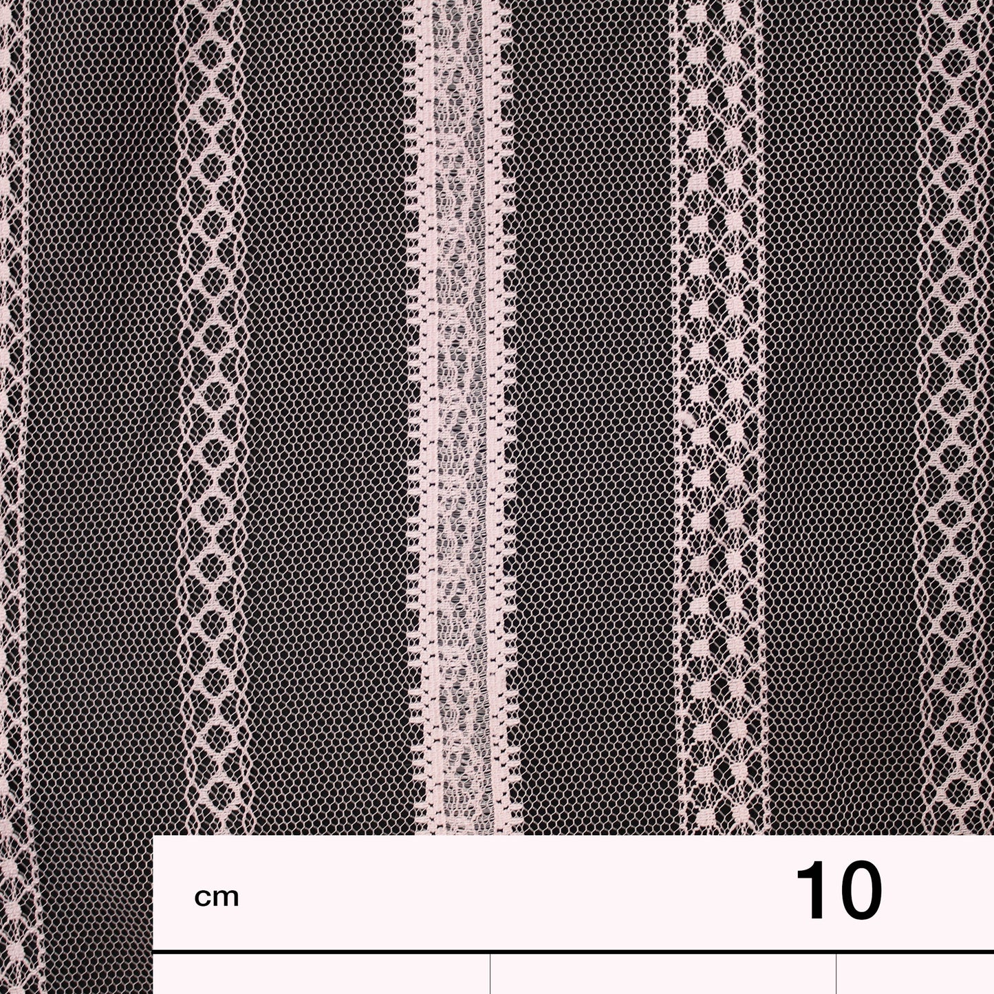 Embroidered Tulle with Ribbon Effect