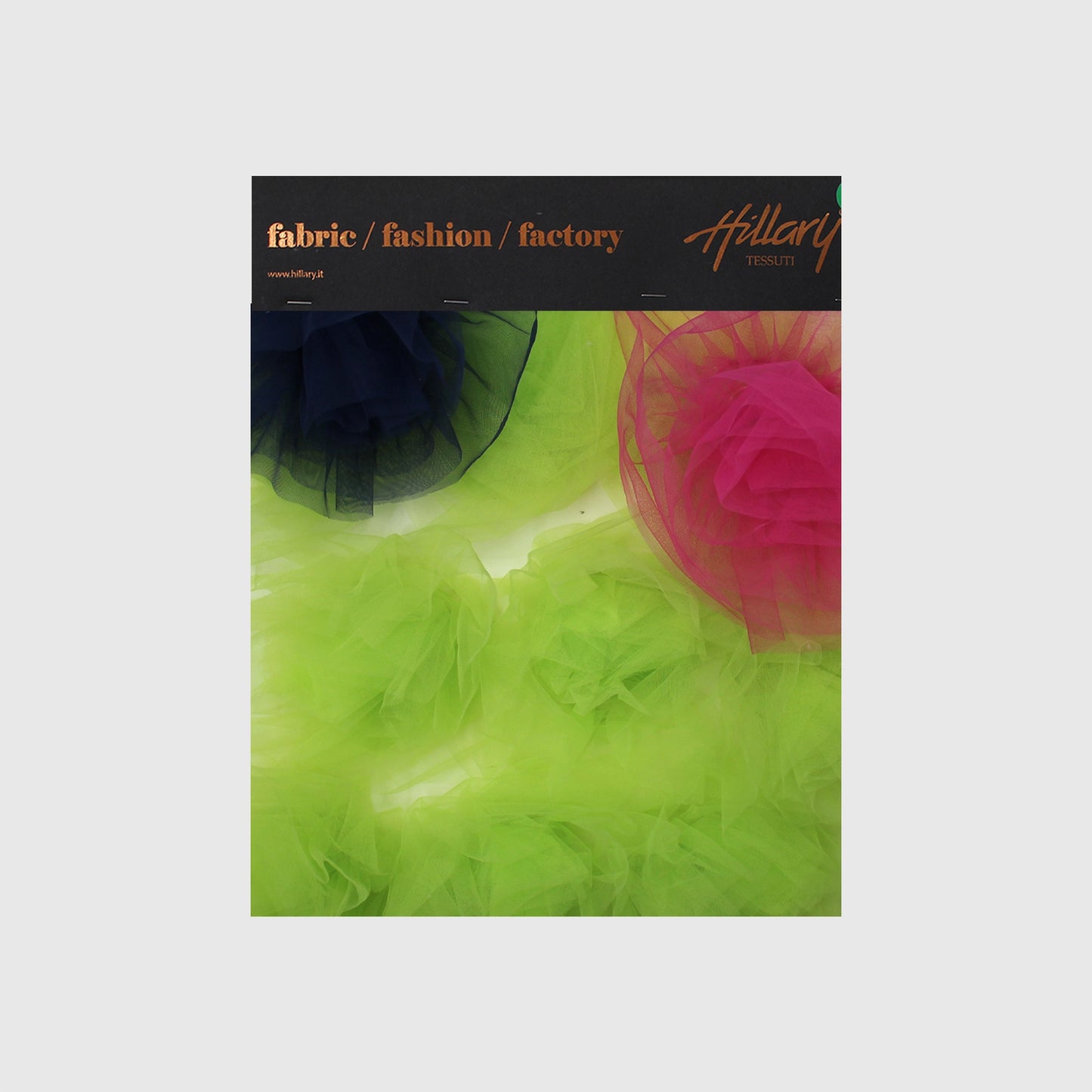 3D Tulle Embroidered with Large Flowers Sample