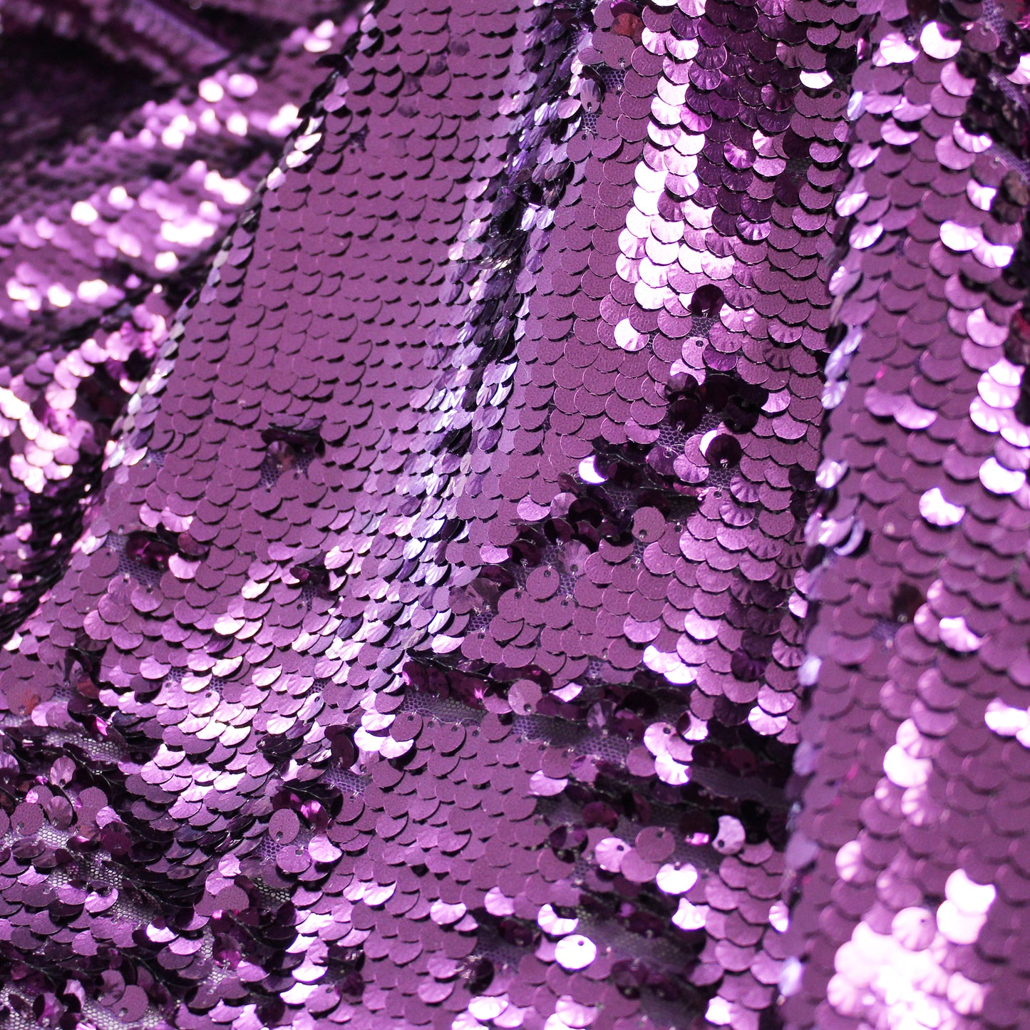 Embroidered Tulle with Shell Sequins in Full Field