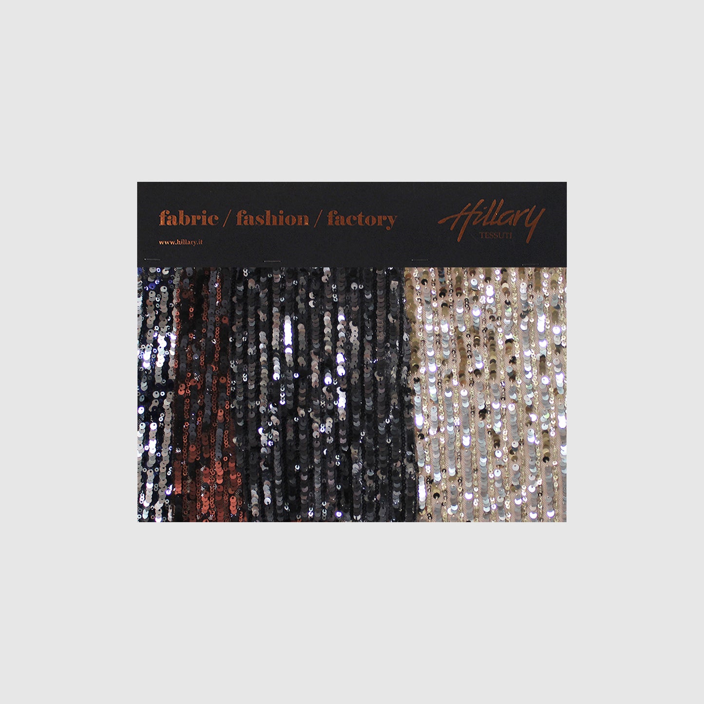 Embroidered Tulle with Vertical Paillette Stripes Sample