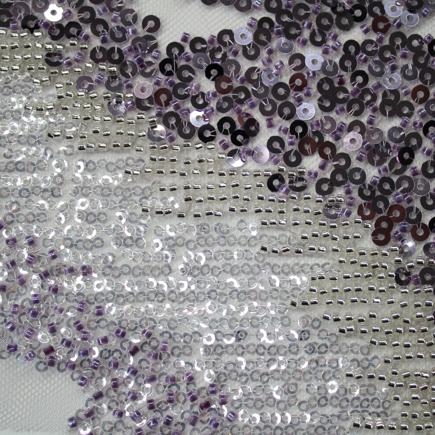 Embroidered Tulle with Multicolor Sequins