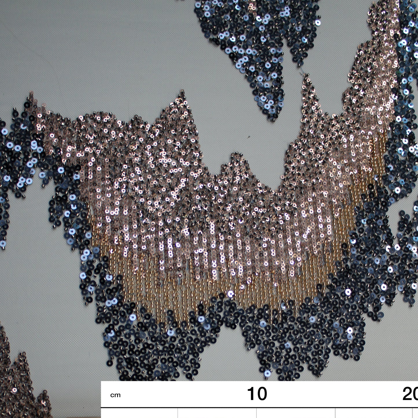 Embroidered Tulle with Multicolor Sequins