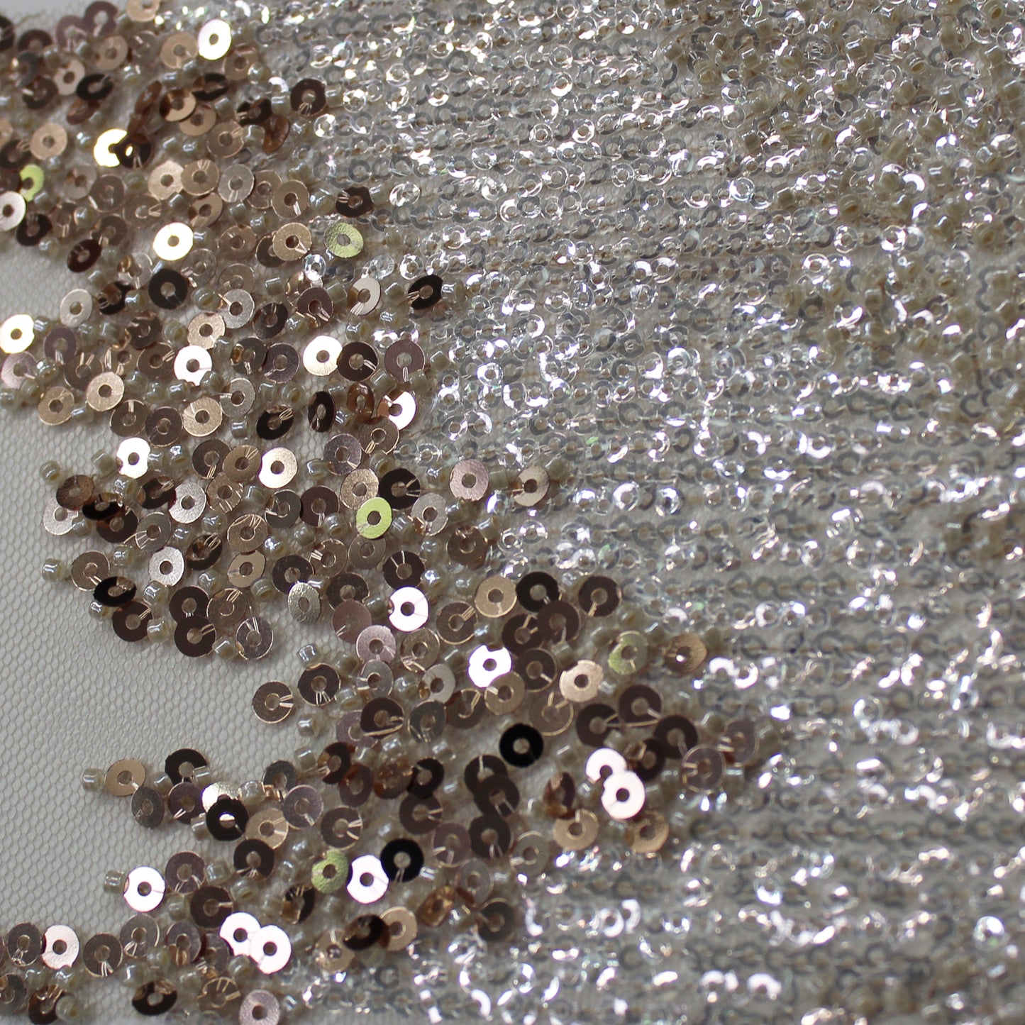 Embroidered Tulle with Multicolor Sequins