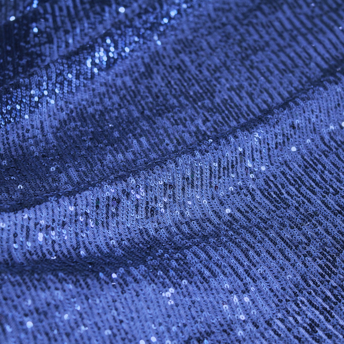 Tulle Ricamato con Paillettes Tono su Tono a Campo Pieno