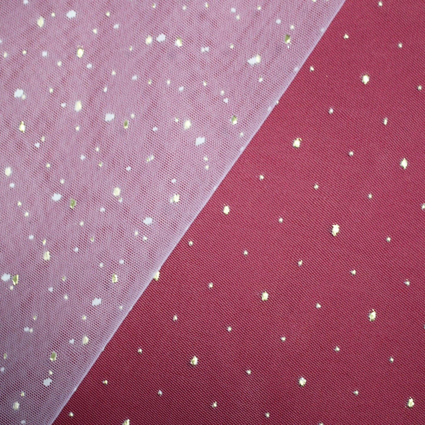 Embroidered Tulle with Strass Polka Dot Effect