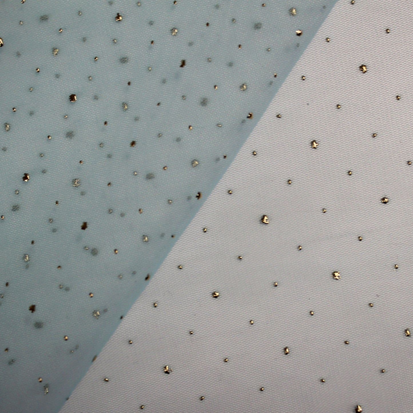 Embroidered Tulle with Strass Polka Dot Effect