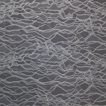 Pizzo Chantilly Ombré | Motivo Astratto ad Onde | Senza Bordo | H 140 cm | FW3564