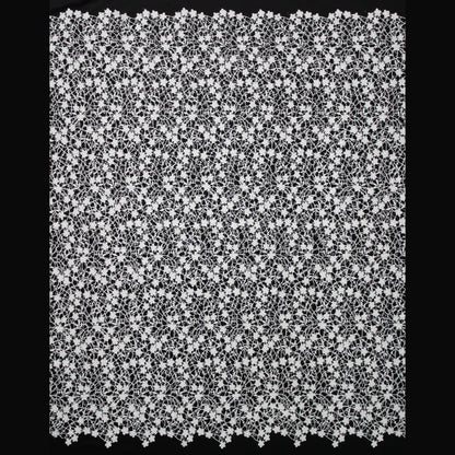 Haute Couture Bridal | Embroidered Mesh Fabric with Small Flowers & Clear Sequins | TRW3167