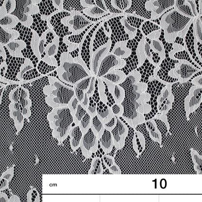 Chantilly Lace | Horizontal Zig-Zag Large Floral Bands | Double Border | H 140 cm | FW4310