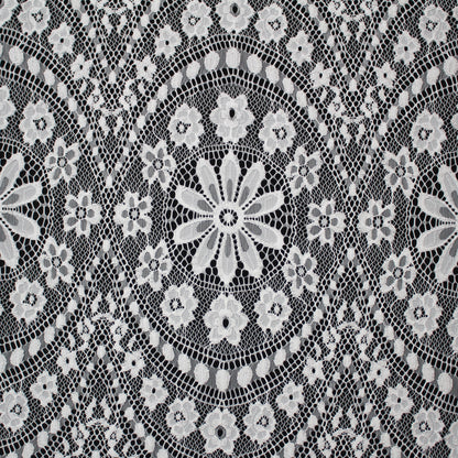 Pizzo Chantilly Filet | Archi e Fiori | Doppio Bordo | H 140 cm | FW2998