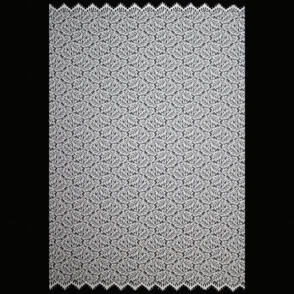 Pizzo Chantilly Filet | Foglie a Campo Pieno | Doppio Smerlo | H 150 cm | FW3753