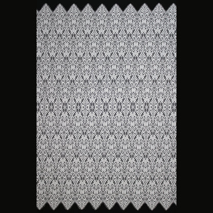 Pizzo Chantilly Filet | Motivo Arabesco a Campo Pieno | Doppio Smerlo | H 140 cm | FW3482