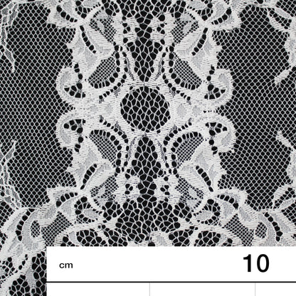 Pizzo Chantilly Filet | Motivo Arabesco | Doppio Smerlo | H 140 cm | FW3489