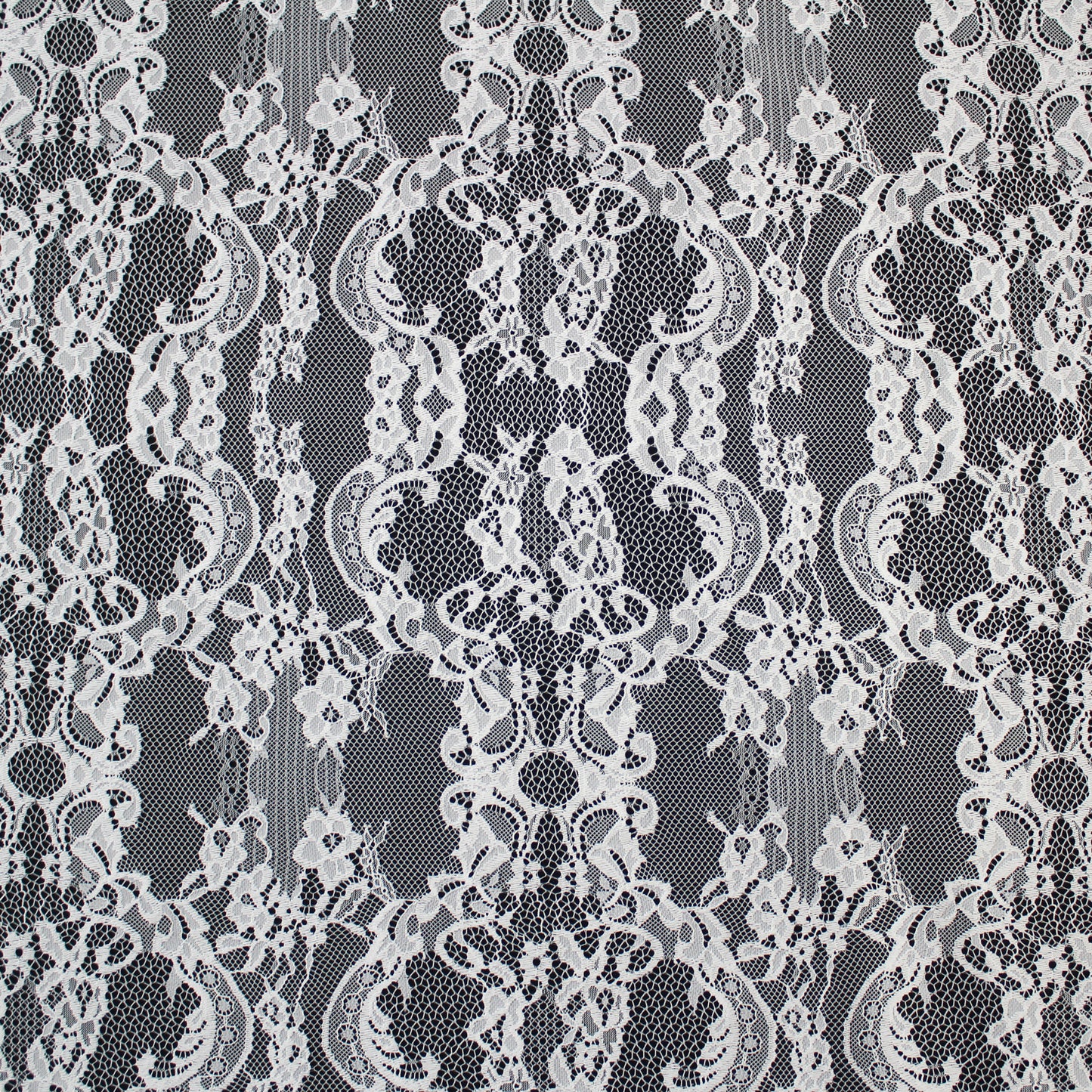 Pizzo Chantilly Filet | Motivo Arabesco | Doppio Smerlo | H 140 cm | FW3489