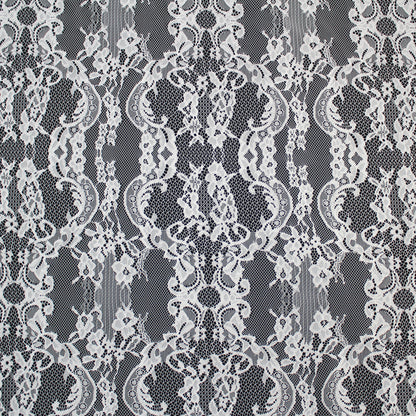 Pizzo Chantilly Filet | Motivo Arabesco | Doppio Smerlo | H 140 cm | FW3489