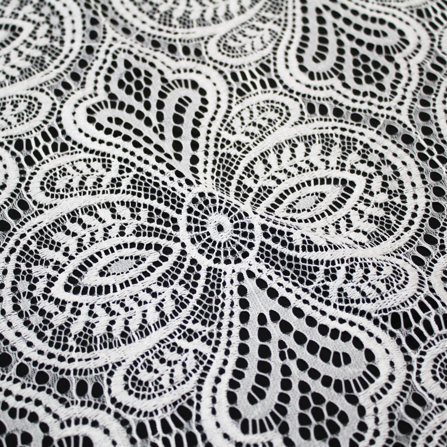 Pizzo Chantilly Filet | Motivo Astratto Geometrico | H 140 cm | FW2996