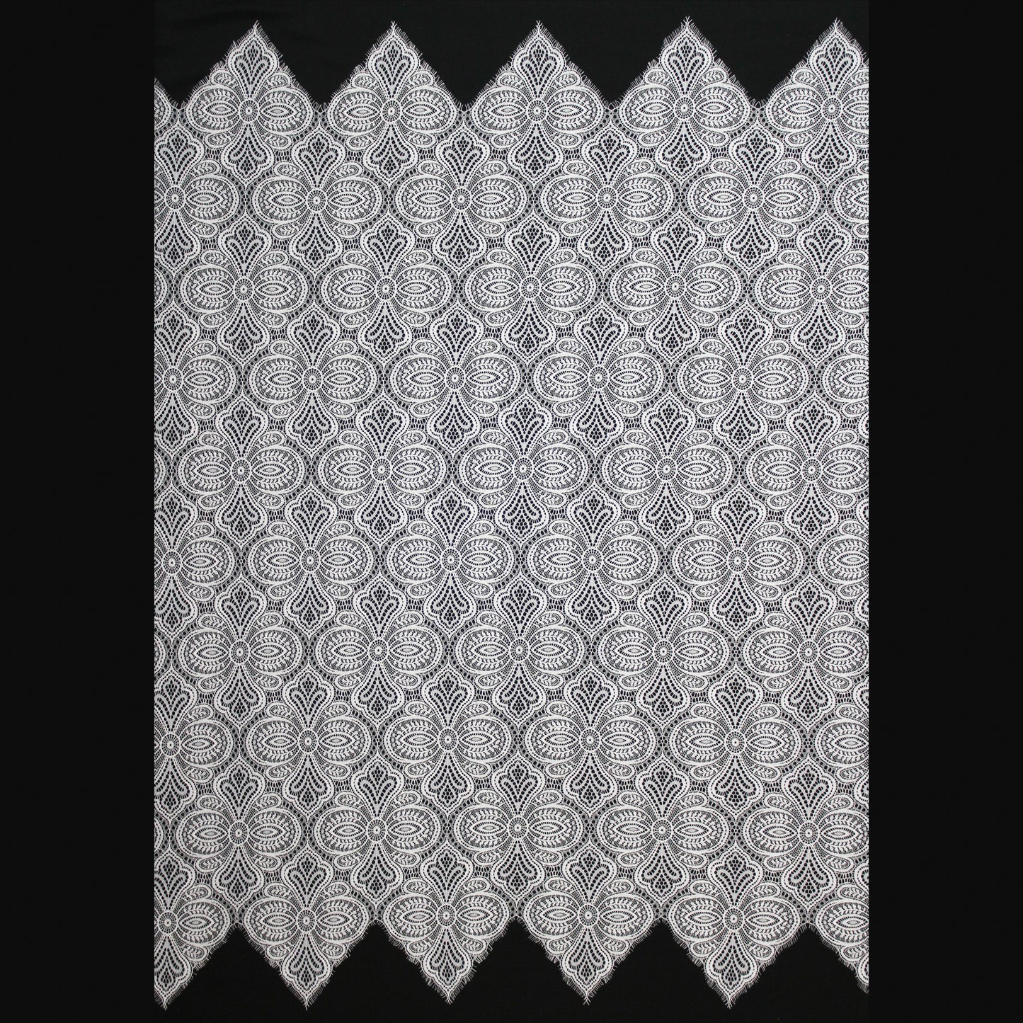 Pizzo Chantilly Filet | Motivo Astratto Geometrico | H 140 cm | FW2996