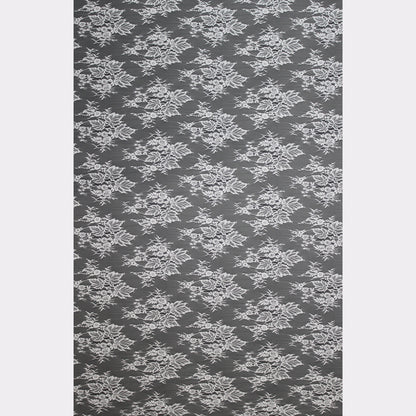 Pizzo Chantilly | Foglie e Fiori a Campo Pieno | Senza Bordo | H 140 cm | FW2609