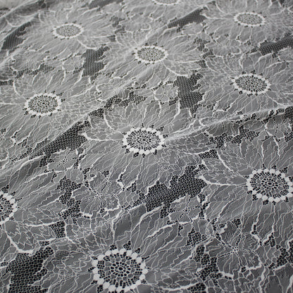 Pizzo Chantilly | Girasoli | Bordo | H 145 cm | FW3961