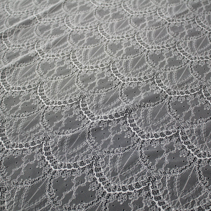 Pizzo Chantilly Ombré | Motivo Geometrico ad Archi | Smerlo | H 145-150 cm | FW3950