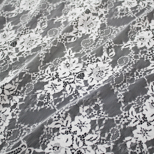 Pizzo Chantilly | Mazzi di Fiori a Campo Pieno | Doppio Bordo Basso | H 150 cm | FW1952