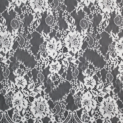 Pizzo Chantilly | Mazzi di Fiori a Campo Pieno | Doppio Bordo Basso | H 150 cm | FW1952