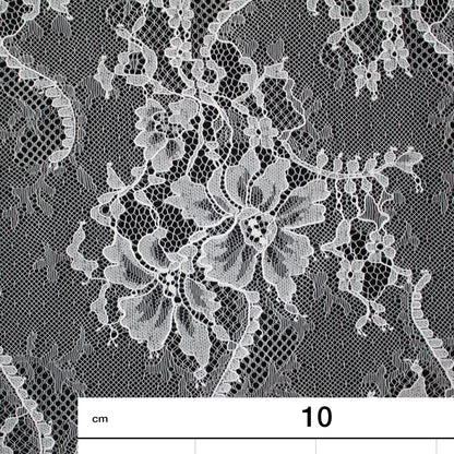 Pizzo Chantilly | Mazzi di Fiori a Campo Pieno | Doppio Bordo | H 150 cm | FW1957