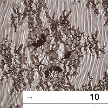 Pizzo Chantilly | Mazzi di Fiori Sparsi | Doppio Bordo Alto con Fiori e Paisley | H 130 cm | FW2969