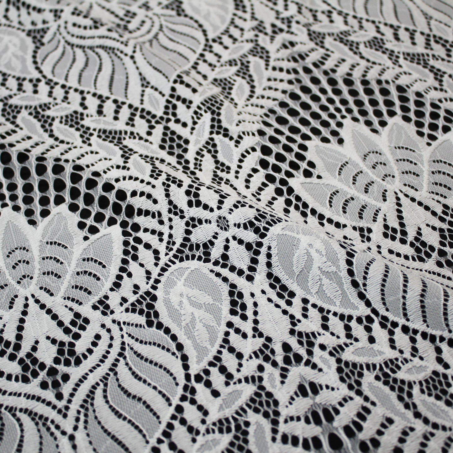 Pizzo Chantilly Filet | Motivo Arabesco | Doppio Smerlo | H 140 cm | FW3509