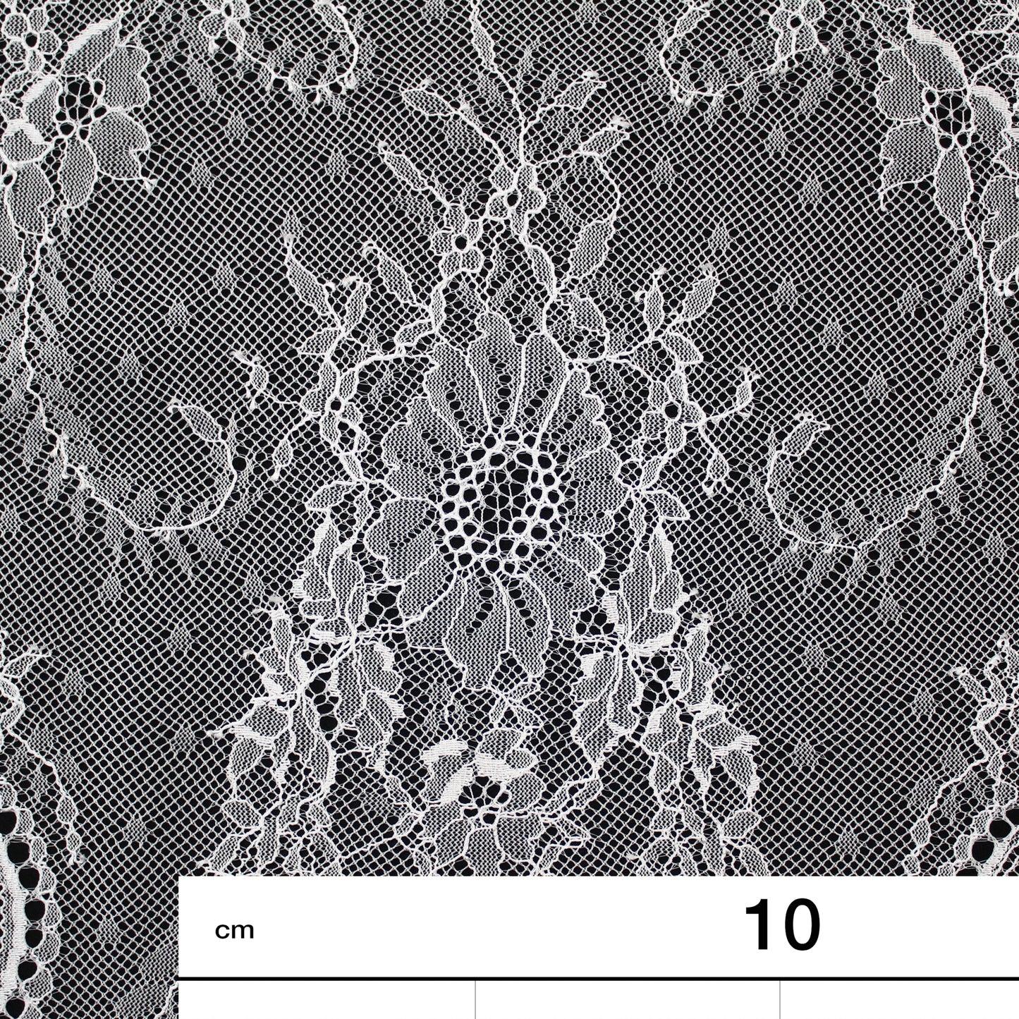 Pizzo Chantilly Ombré | Motivo Arabesco e Fiori | H 150 cm | FW1961