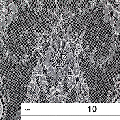 Pizzo Chantilly Ombré | Motivo Arabesco e Fiori | H 150 cm | FW1961