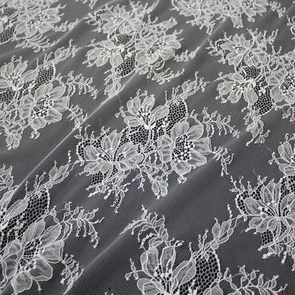 Ombré Chantilly Lace | Floral Trio Motif | Double High Floral and Paisley Border | H 150 cm | FW4273