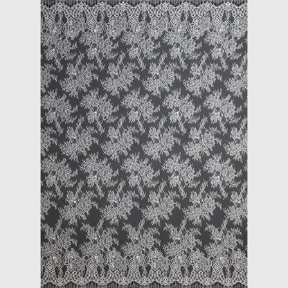 Ombré Chantilly Lace | Floral Trio Motif | Double High Floral and Paisley Border | H 150 cm | FW4273