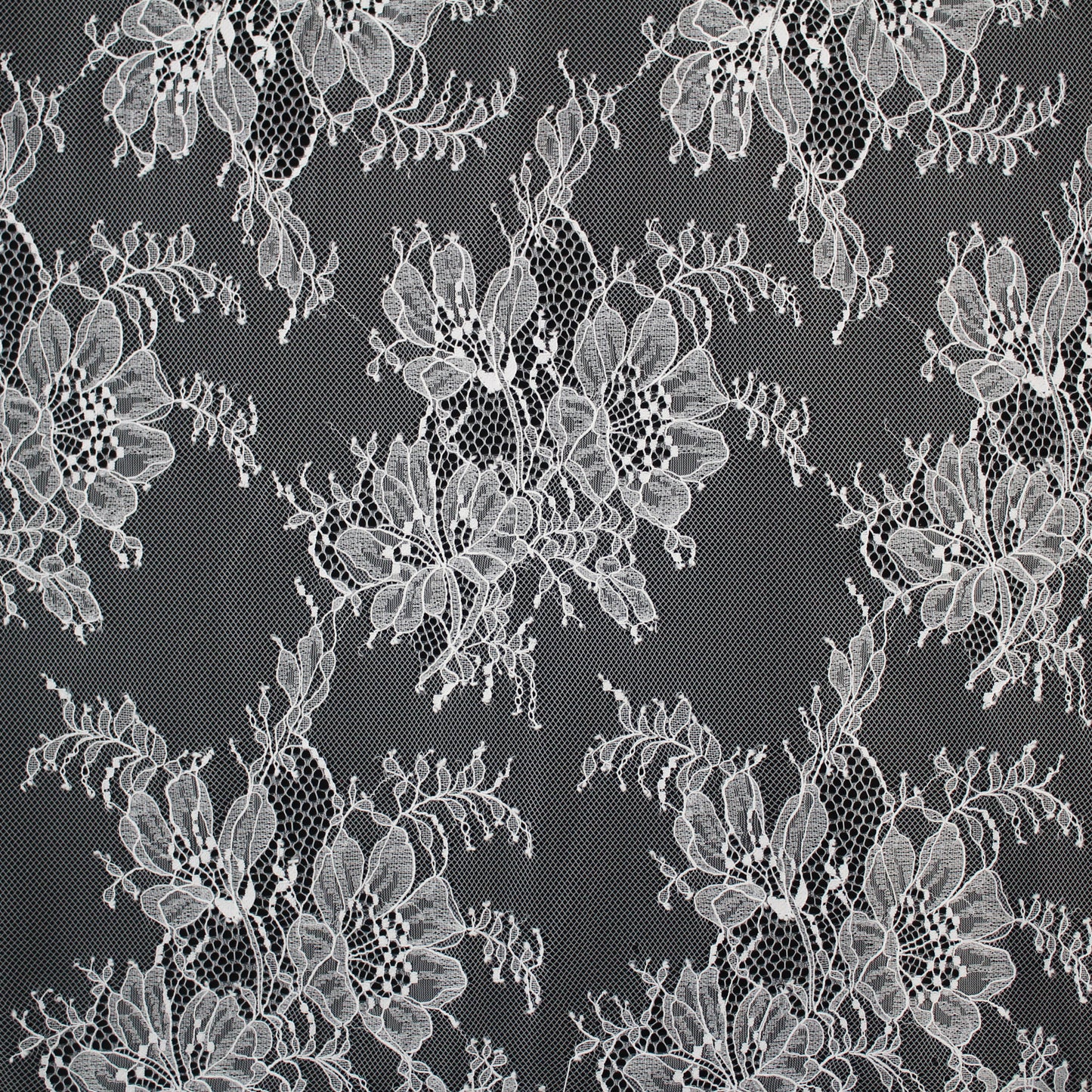 Ombré Chantilly Lace | Floral Trio Motif | Double High Floral and Paisley Border | H 150 cm | FW4273