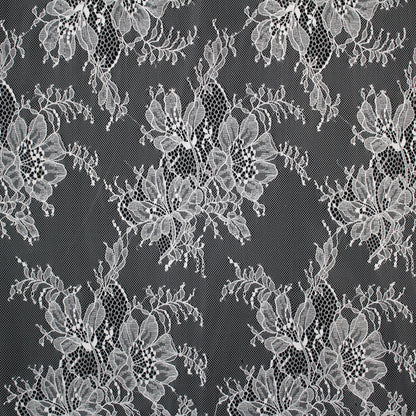 Ombré Chantilly Lace | Floral Trio Motif | Double High Floral and Paisley Border | H 150 cm | FW4273