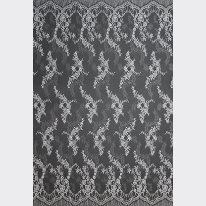 Pizzo Chantilly | Ramage di Fiori | Doppio Bordo Alto | H 150 cm | FW4266