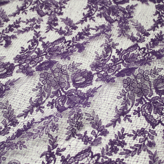 Double Border Embroidered Lace with Flowers