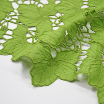 Double Border Macramé Lace with Flower Petals