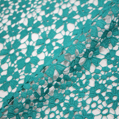 Macramé Lace with Full Field Flowers