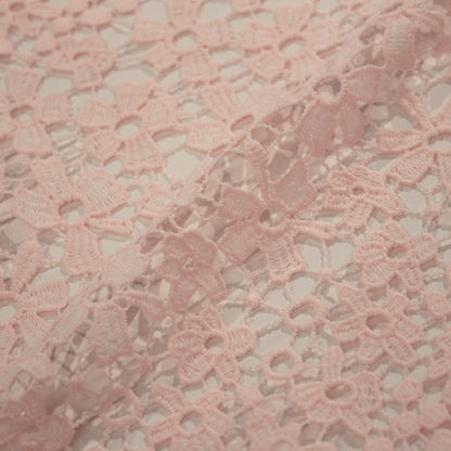 Macramé Lace with Full Field Flowers