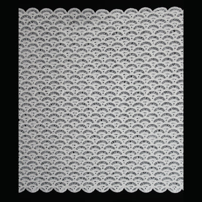 Macramé Lace | Abstract Geometric Circles, Arches, and Fan Pattern