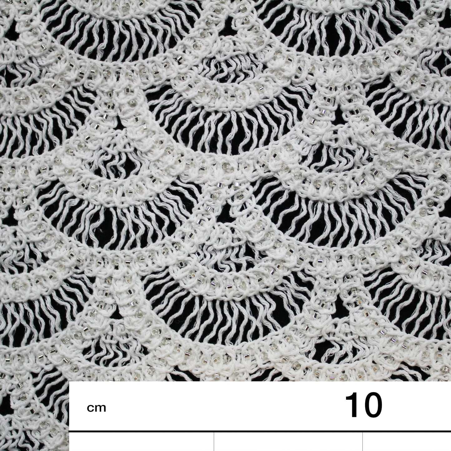 Macramé Lace | Abstract Geometric Circles, Arches, and Fan Pattern