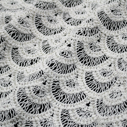 Macramé Lace | Abstract Geometric Circles, Arches, and Fan Pattern