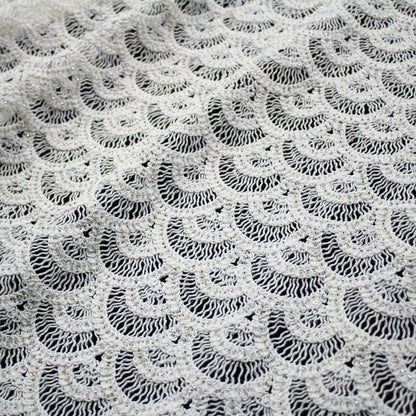 Macramé Lace | Abstract Geometric Circles, Arches, and Fan Pattern