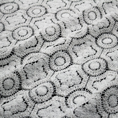 Macramé Lace | Abstract Geometric Circles and Rhombus Pattern