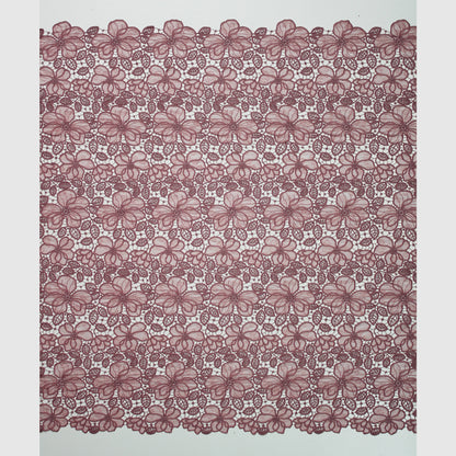Macramé Lace with Chantilly Lace Flower Petals