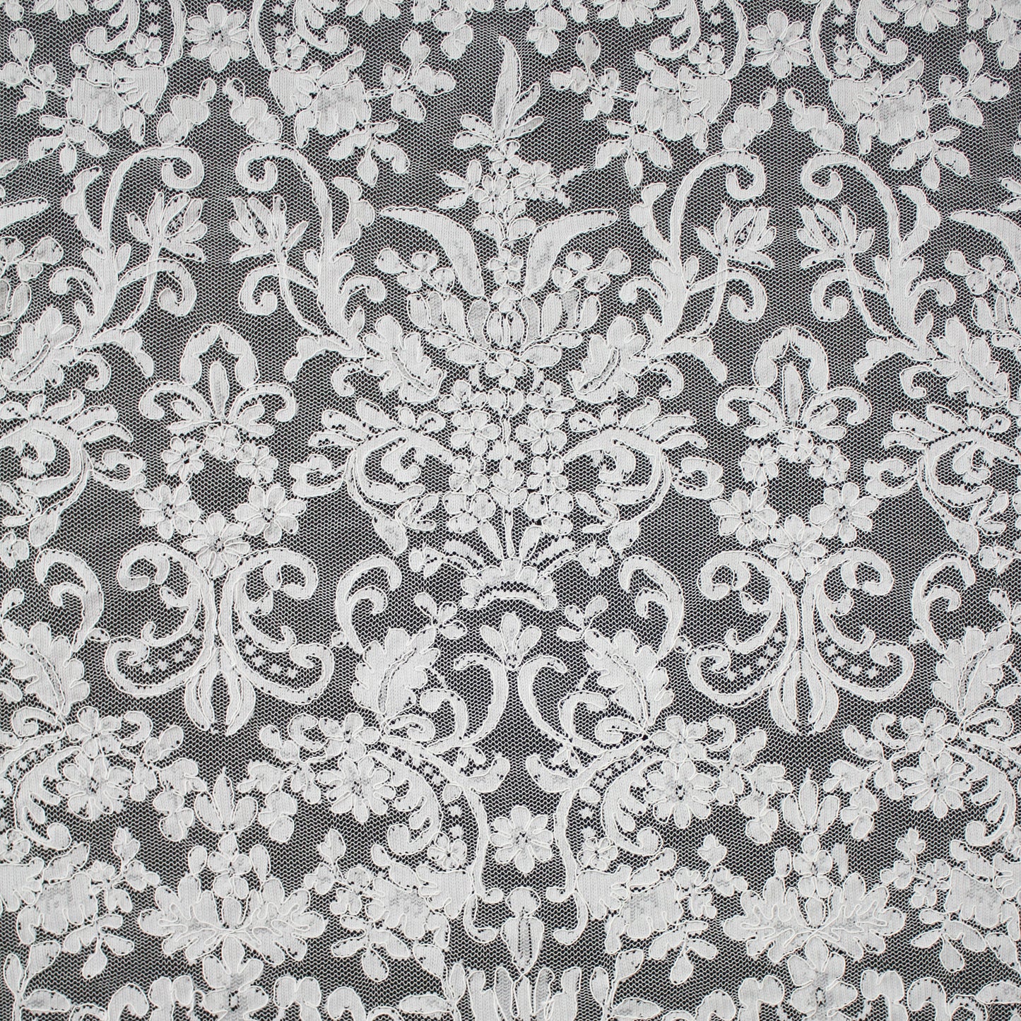 Pizzo Rebrodato Filet | Motivo Arabesco | Doppio Smerlo | H 140-145 cm | FSW4363