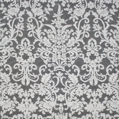 Pizzo Rebrodato Filet | Motivo Arabesco | Doppio Smerlo | H 140-145 cm | FSW4363